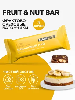 Батончики без сахара Fruit & Nut Банановый пай, 3 шт