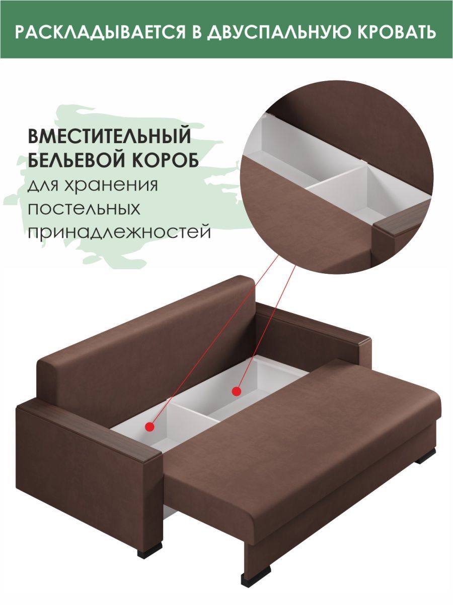 Диван кровать раскладной двуспальный (изображение №2)