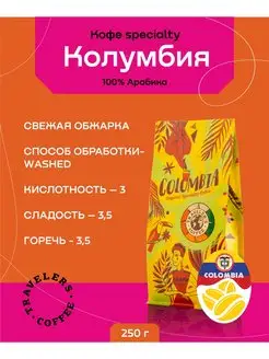 Кофе в зернах - Колумбия 250г