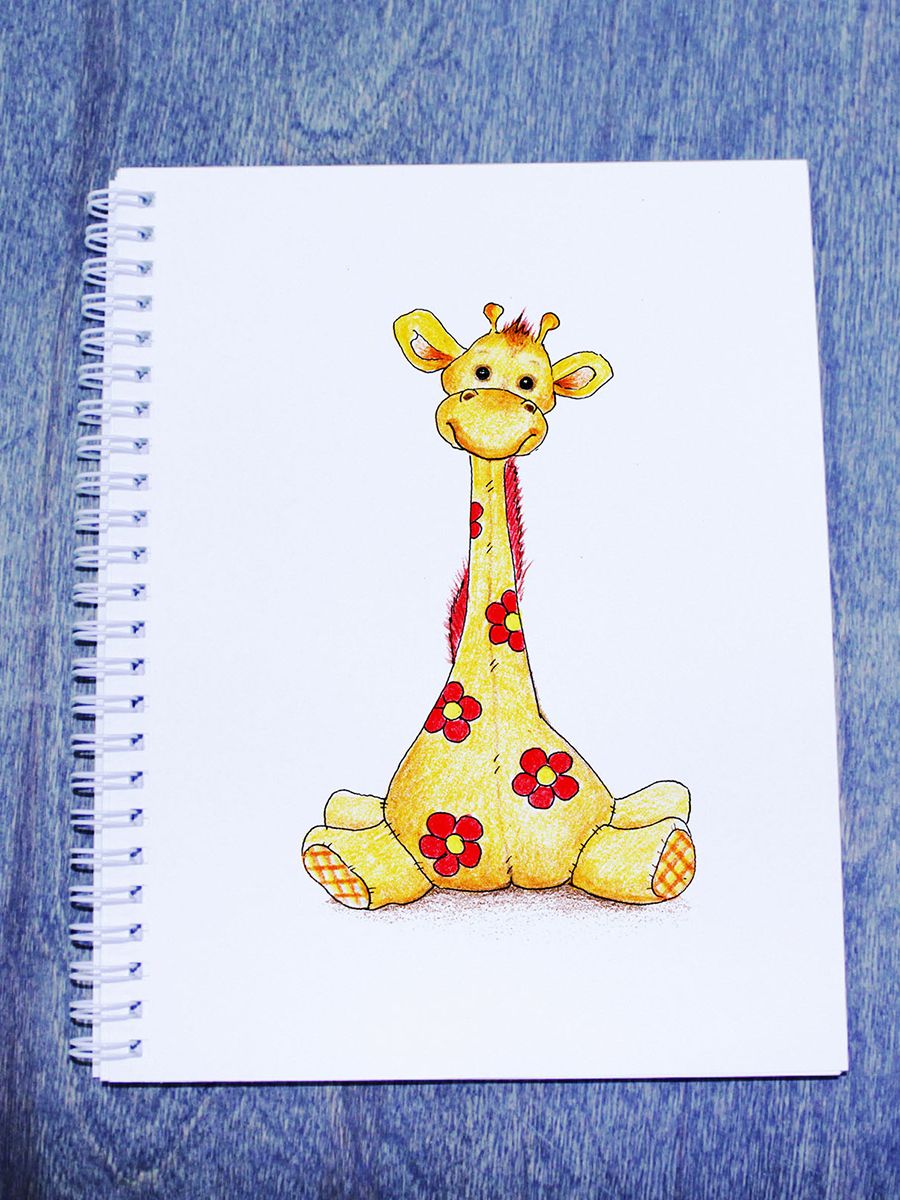 Жирафы мультяшные милые
