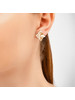 Летние серебряные пусеты мятой формы бренд Kira Jewelry продавец Продавец № 691544