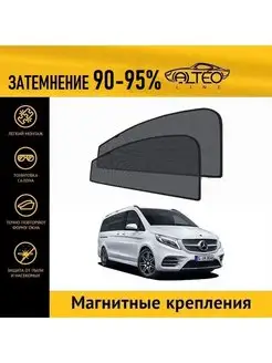 Автошторки PREMIUM на Mercedes-Benz V-Class, 3 (W447) (2014-…