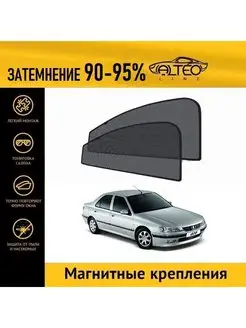 Автошторки PREMIUM на Peugeot 406 (1995-2004) седан на перед…