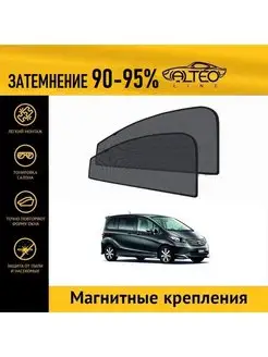 Автошторки PREMIUM на Honda Freed (2008-2016) на передние дв…