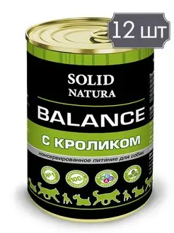 Balance консервы для взрослых собак с кроликом - 340г х 12шт