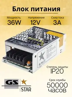 Блок питания 12V 36W