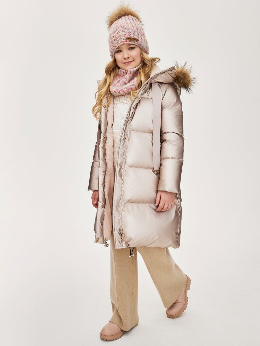 Пуховик зимний пальто куртка для девочки с капюшоном NOBLE PEOPLE 120016425купить в интернет-магазине Wildberries