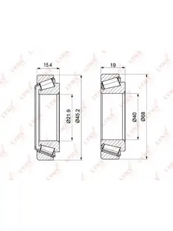 Подшипник ступицы передний WB-1283