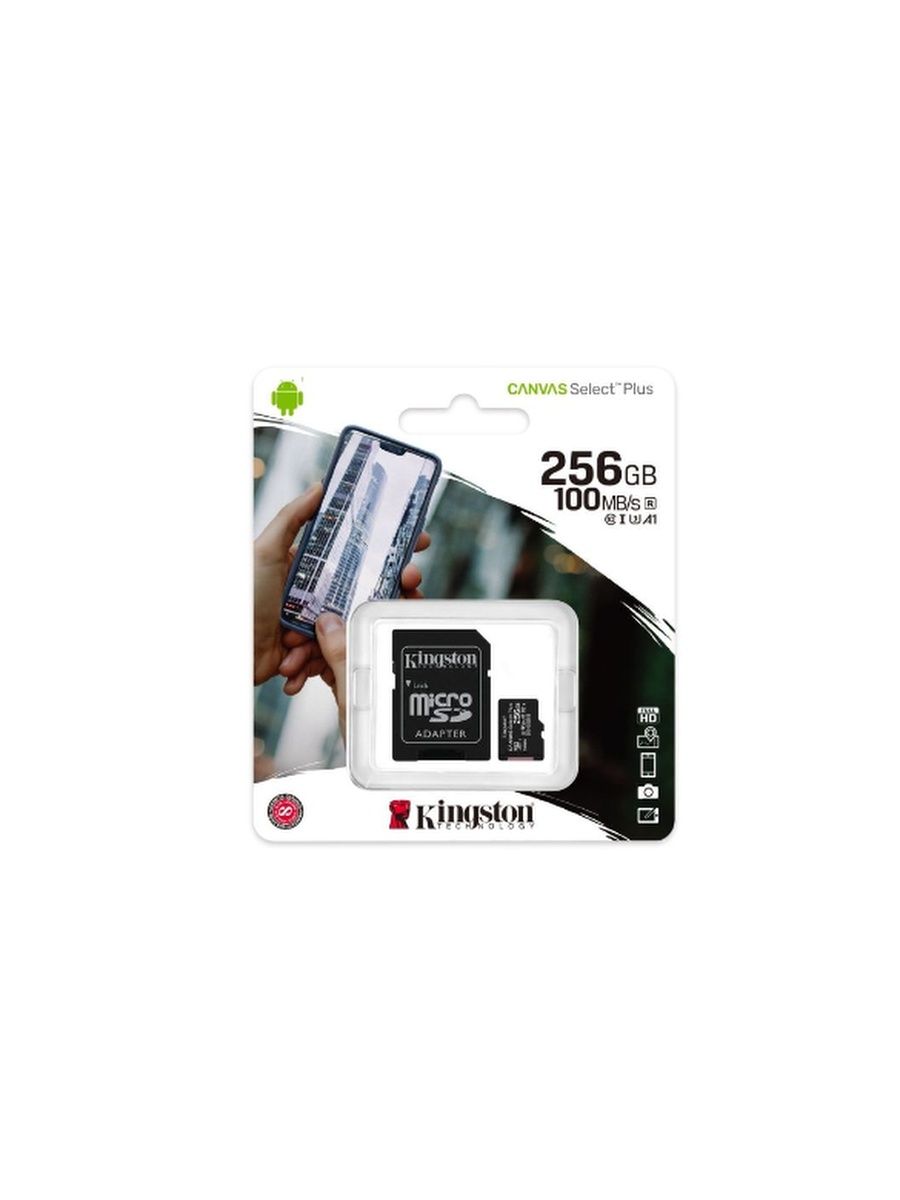 Карта памяти microsdxc kingston canvas select plus 64 гб sdcs2 64gbsp