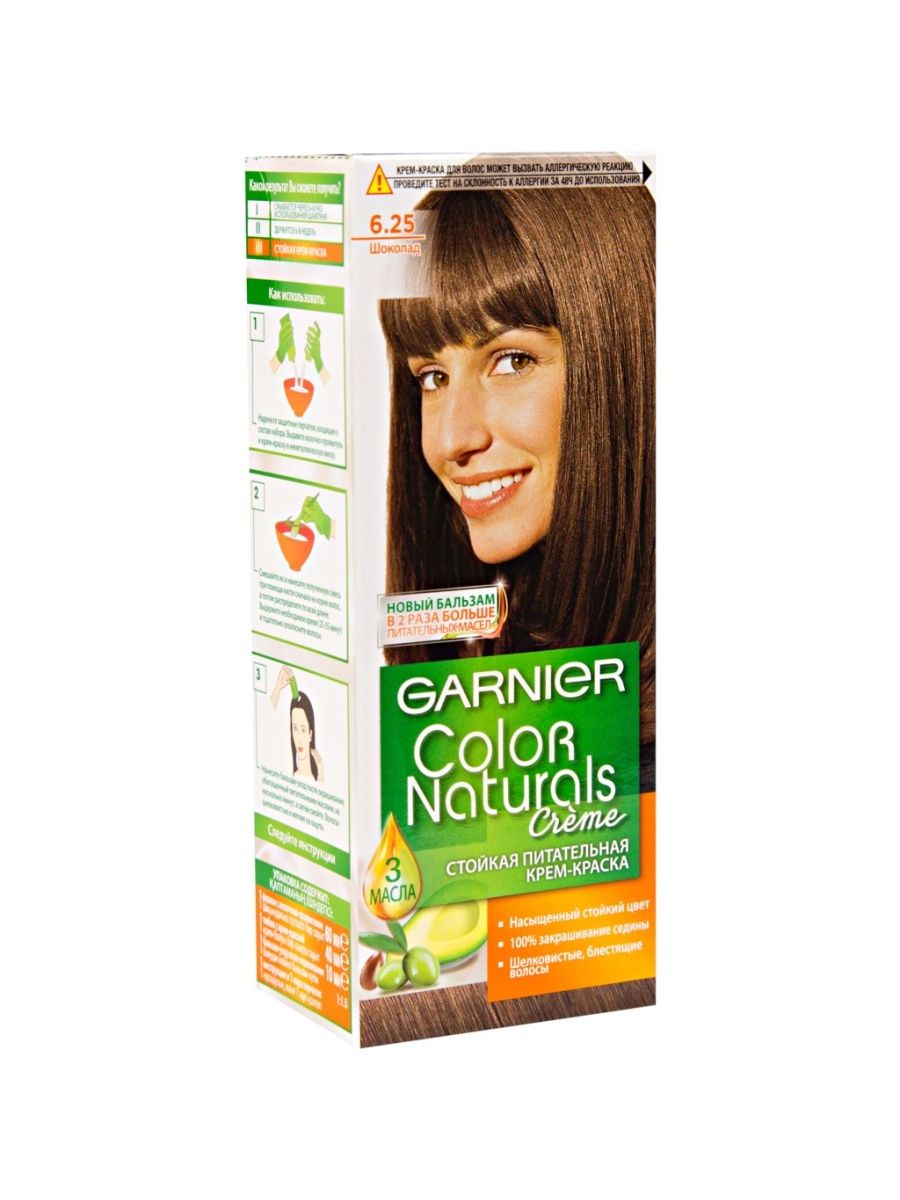 Краска для волос Garnier Color naturals 6.25 шоколад