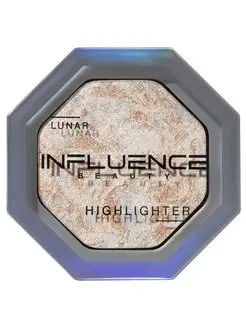 Хайлайтер для лица сухой с блеском influence Lunar белый