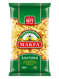 Макароны Макфа Бантики 400г макаронные изделия