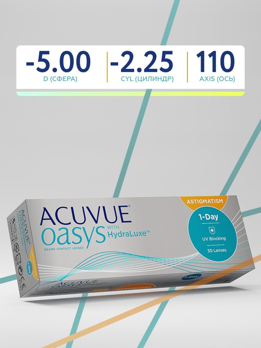 Линзы acuvue 2.25. Товары для детей от Johnson Johnson. My Day Fo Astigmatism.