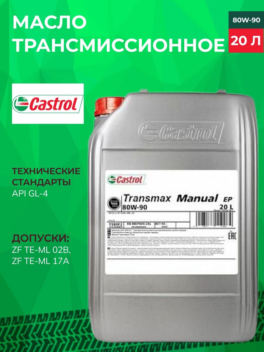 Трансмиссионное масло castrol transmax