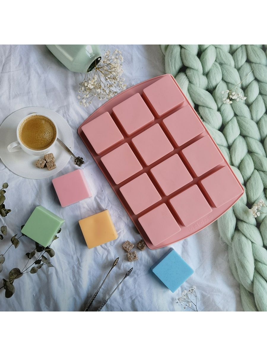 Square форма. Шоколад квадратиками. Желе кубики. Chocolate Cubes.