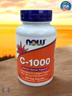 Витамины Now Vitamin C 1000 мг 100 капсул