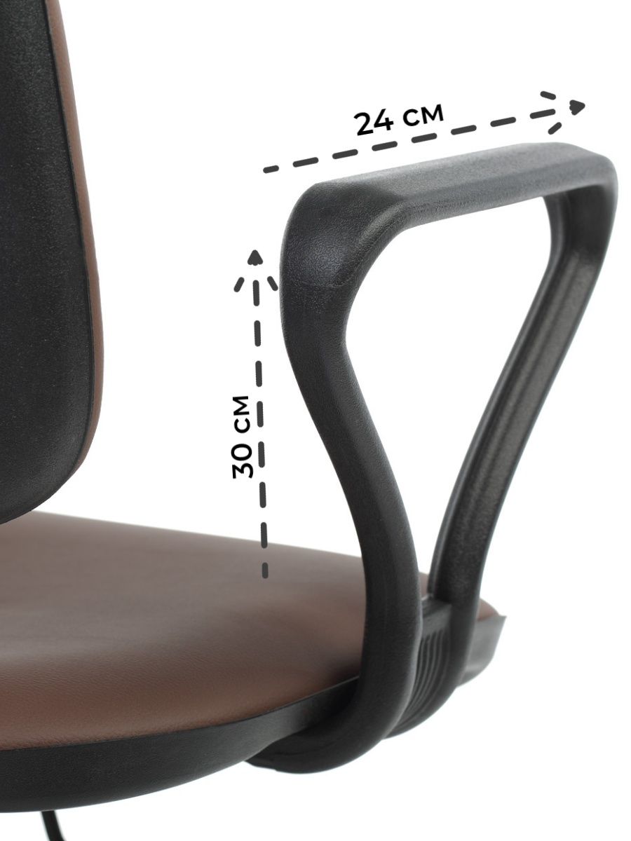 Подлокотник самба для кресла престиж пластиковый черный