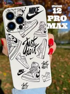 Чехол на iPhone 12 Pro Max с принтом силиконовый