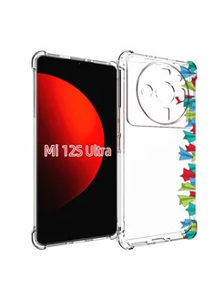 Чехол самолетики из листочков Xiaomi 12S Ultra