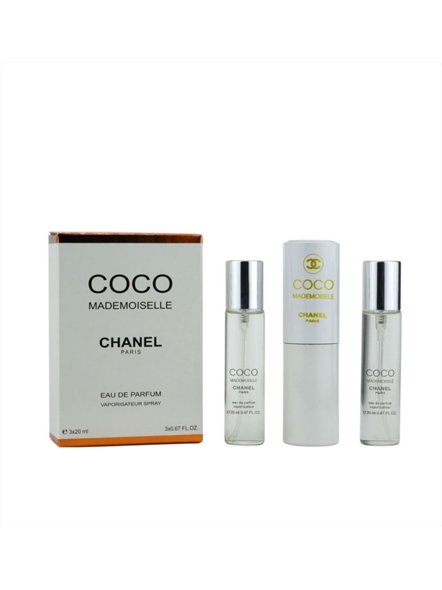 Шанель 3 духи. Chanel Coco Mademoiselle EDP (3*20 мл) набор. Шанель Коко мадмуазель 3 по 20 мл. Chanel Coco Mademoiselle 3-20ml. Coco Mademoiselle 3 20ml Chanel Paris.