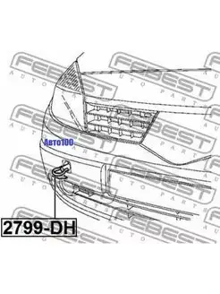 Буксирный крюк 2799-DH 1шт