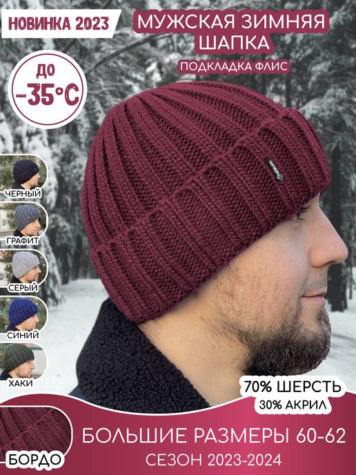 12 мужских шапок, в которых тепло в холода