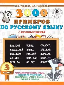 Русский язык 3 класс. 3000 примеров