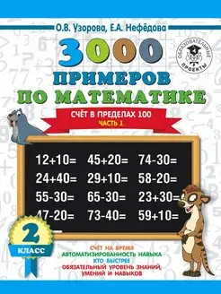 3000 примеров по математике. 2 класс. Счёт в пределах 100