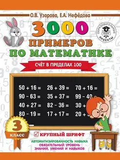 3000 примеров по математике. 3 класс. Счет в пределах 100