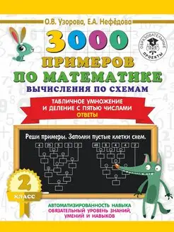 3000 Вычисления по схемам. Табличное умножение и деление. 2