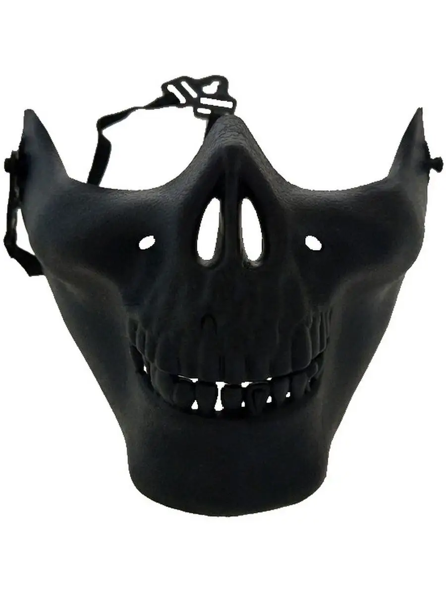 Полигональная маска черепа из металлизированного картона
