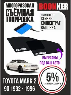 СЪЁМНАЯ ТОНИРОВКА Toyota Mark 2 (90) Тойота Марк 2 1992-1996