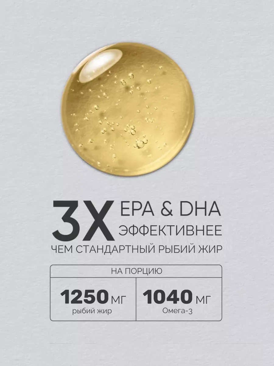 Омега 3 sports research 1250 мг