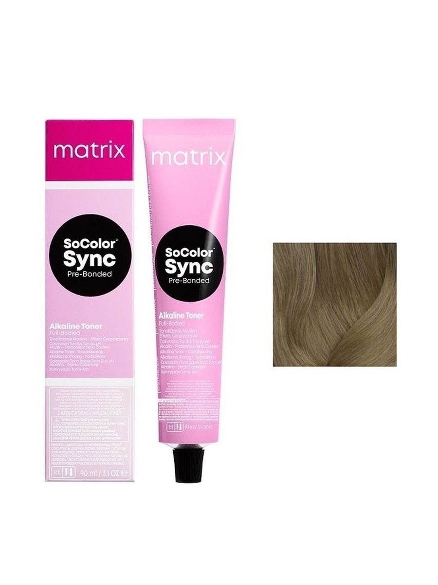 Matrix SOCOLOR sync pre bonded 7 n крем-краска 90 мл