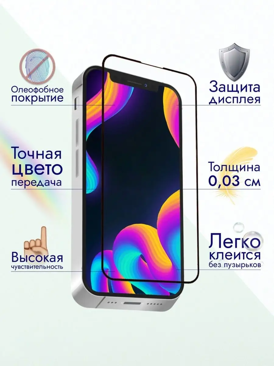 Защитное стекло для iphone 12 mini/для айфон 12 мини iPAK 128821005 купить  в интернет-магазине Wildberries