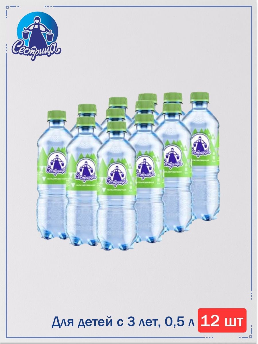 Вода сестрица Йошкар-Ола. Питьевая вода в бутылках 0.5. Минеральная вода сестрица. Щелочная вода сестрица.
