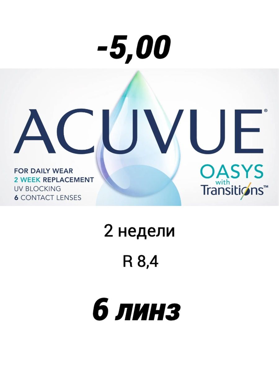 Линзы acuvue oasys with transitions