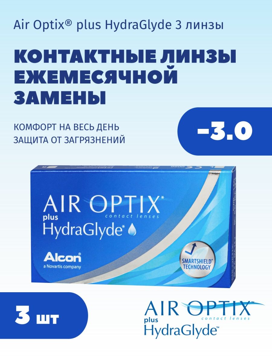 Линзы air optix hydraglyde