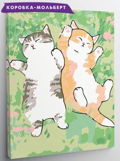 Картина по номерам на холсте кот котики животные Red Panda 130834541 купить за 803 ₽ в интернет-магазине Wildberries