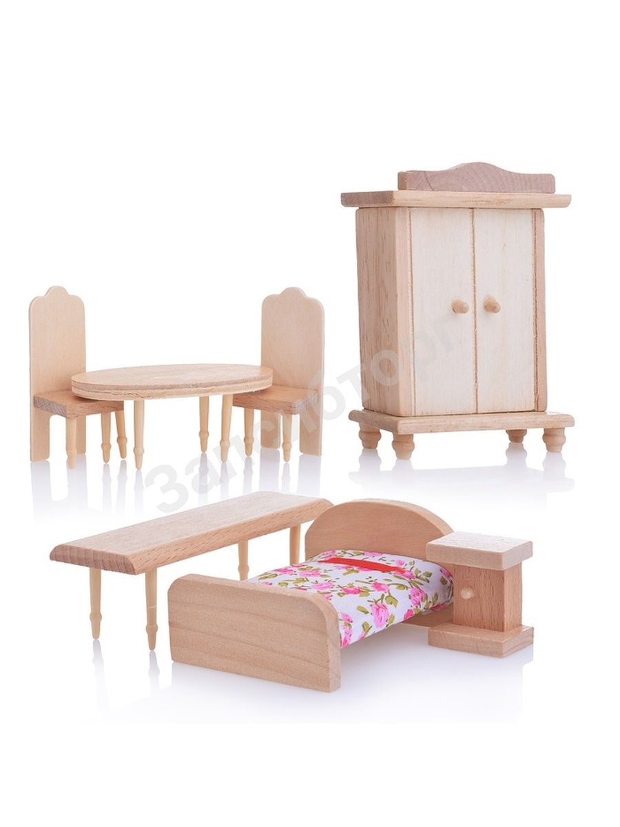 Мебель деревянная для куклы